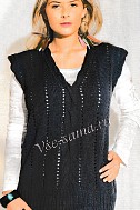 Удлиненный жилет с V-образным вырезом