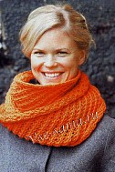 Оранжевый шарф-труба