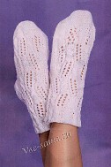 Белые ажурные носки