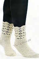Белые носочки с ажурной каймой