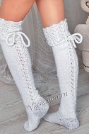Длинные ажурные гольфы