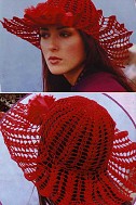 Шикарная красная шляпа