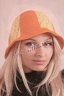 Двухцветная шляпка