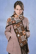 Шарф из квадратов