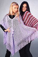 Сиреневое пончо