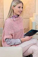 Стильный розовый пуловер