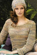 Джемпер и шапочка спицами