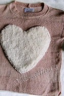 Джемпер спицами LOVE