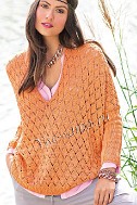 Пуловер цвета дыни