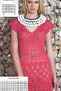 Ажурное малиновое платье