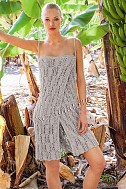 Пляжное платье спицами