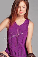 Лиловый топ спицами