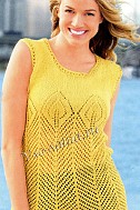 Жёлтый топ спицами