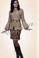 Жакет и юбка с жаккардовым узором