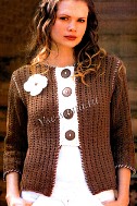 Жакет спицами - шоколадное притяжение