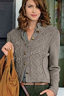 Жакет с фантазийным узором