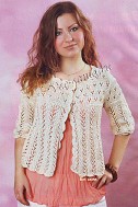Короткий ажурный жакет
