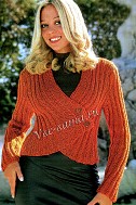Жакет спицами - Оранжевое настроение