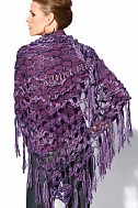 Платок с длинными кистями