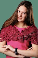 Накидка с ажурной каймой