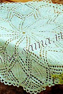 Бело-зелёная салфетка