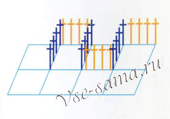 Схема для вязания абажура "волны"