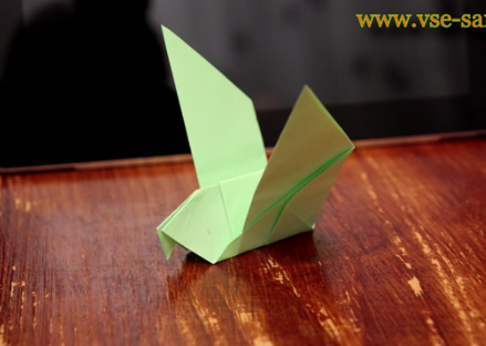 Птичка в технике оригами, фото