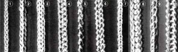 Фото вязаных шнуров