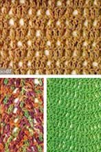 Подборка узоров для вязания крючком. Часть 1.