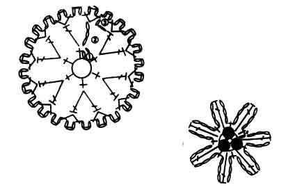 Схема вязания мотива крючком - цветочек 5