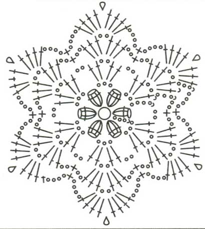 Схема к шестиугольному мотиву 55