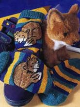 Детские носочки с лисичками