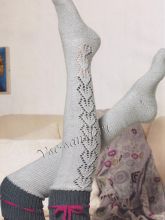 Гольфы с подвязками из сердечек, фото