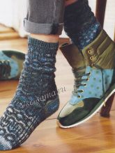 Носки с витиеватым узором, фото