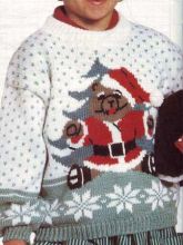 Пуловер с мишкой