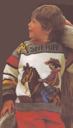 Пуловер с шерифом