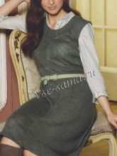 Сарафан с округлым воротником, фото