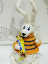 Зая - игрушка крючком, фото