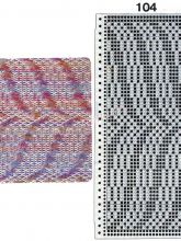 Узор 104 - Вивинг узор и перфокарта для вязальной машины Brother