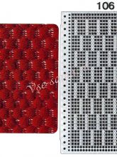 Узор 106 - Вивинг узор и перфокарта для вязальной машины Brother