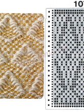 Узор 107 - Вивинг узор и перфокарта для вязальной машины Brother