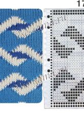 Узор 17 - многоцветный жаккард для вязальной машины Brother