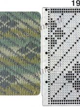 Узор 19 - многоцветный жаккард для вязальной машины Brother