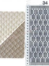 Узор 34 - прессовый узор и перфокарта для вязальной машины Brother