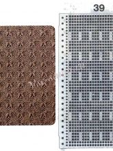 Узор 39 - прессовый узор и перфокарта для вязальной машины Brother