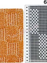 Узор 64 - пресс с платировкой и перфокарта для вязальной машины Brother