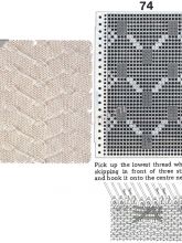 Узор 74 - Слип одноцветый - узор и перфокарта для вязальной машины Brother
