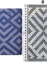 Узор 8 - двухцветный жаккард для вязальной машины Brother  