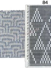Узор 84 - Слип многоцветный - узор и перфокарта для вязальной машины Brother