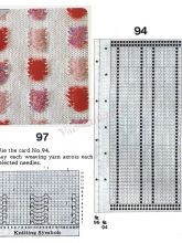 Узор 97 - Вивинг узор и перфокарта для вязальной машины Brother